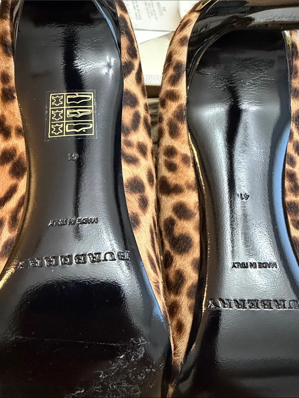 Burberry Animal Print Heels